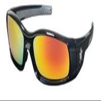 Crews 135-SR11R Swagger Polished Black Frame Fire Mirror
