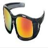Crews 135-SR11R Swagger Polished Black Frame Fire Mirror view 1