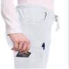 Dickies Women's Signature Mid Rise Drawstring Scrubs Cargo Pant, White, XX-Large Tall view 2