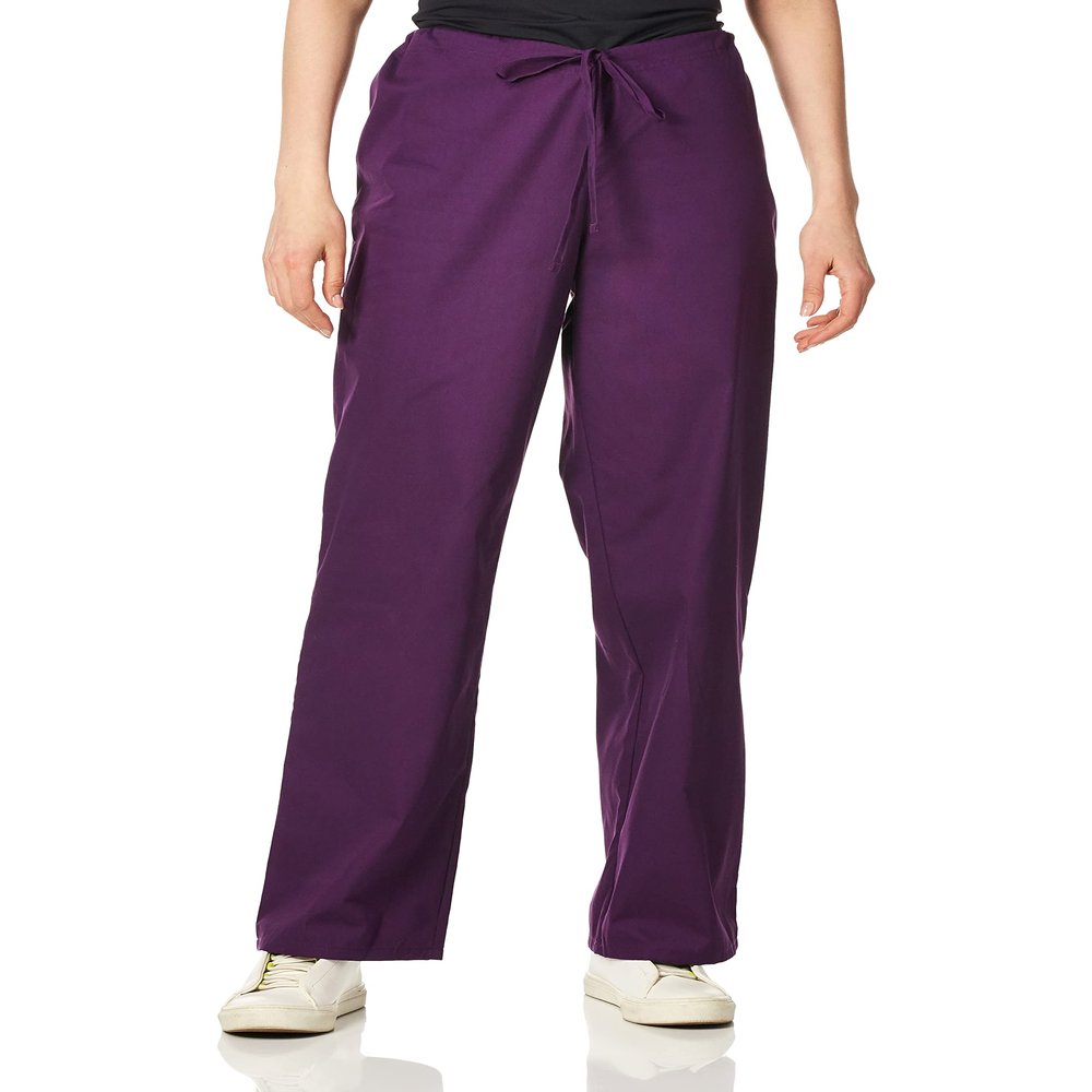 Dickies Men's Big-Tall EDS Signature Unisex Drawstring Scrub Pant, Eggplant, Medium/Tall