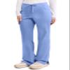 Dickies Women's Signature Mid Rise Drawstring Scrubs Cargo Pant, Ciel, XX-Large Tall view 4