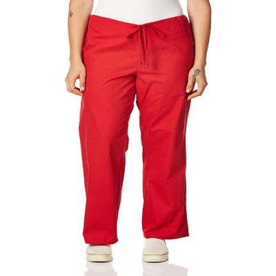 Dickies Men's Drawstring Scrub Pant, Red, 4X-Large