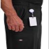 Dickies Men's Zip Fly Pull-On Scrub Pant, Black, X-Large view 2