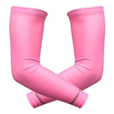 Suddora Arm Sleeves (Pair) - Sun Sleeves for Men and Women w/UV Protection for Cycling, Basketball, Running, Football, Outdoor Sports (Pink)
