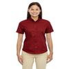 Ash City - Core 365 Ladies' Optimum Short-Sleeve Twill Shirt XL CLASSIC RED view 1