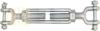 1/4 x 4 in. Turnbuckle Jaw Jaw Galvanized Steel 500 LB Marine Boat Shade Sail view 1