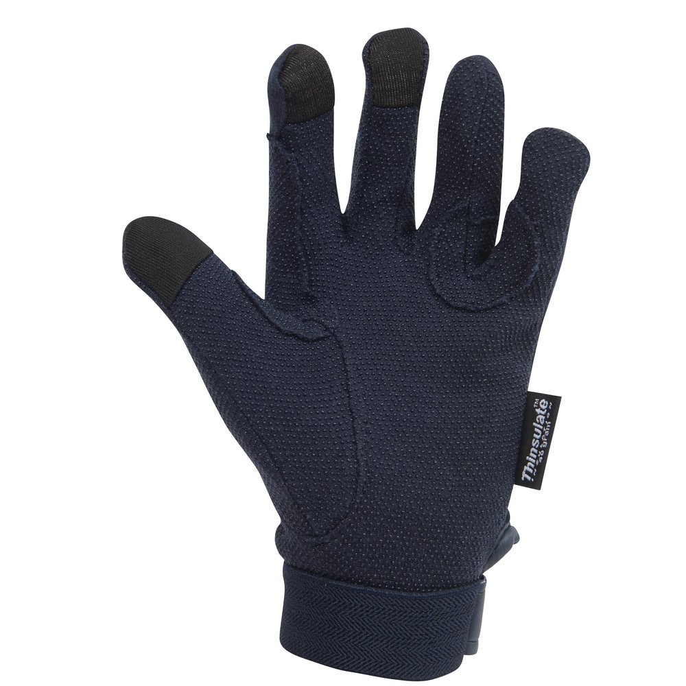 Dublin Thinsulate Winter Track Riding Gloves, Navy, Extra Small/5