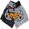 Muay Thai Short (X-Large) Black/Silver view 1