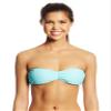 Volcom Women's Options Open Bandeau Bikini Top, Aqua, Small view 1
