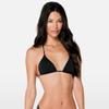 Volcom Women's Simply Solid Triangle Bikini Top, Black, Large view 1