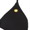 Volcom Women's Simply Solid Triangle Bikini Top, Black, Large view 3