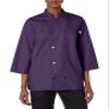 Uncommon Threads womens Epic 3/4 Slv Chef Shirt Work Utility Apron, Eggplant, Small US view 3