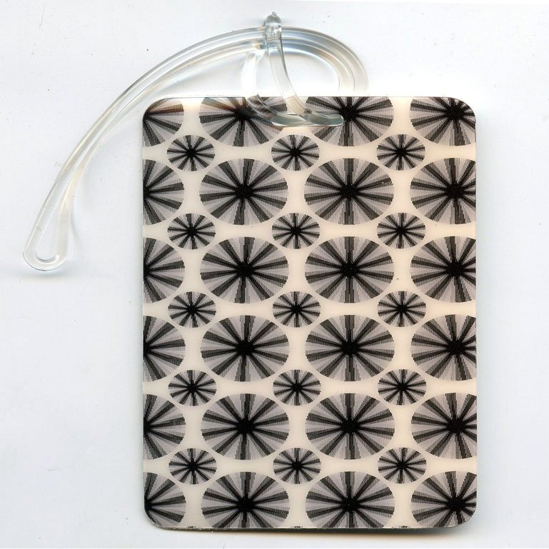 Luggage Tag - Turning Wheels - Animated Lenticular