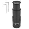 LERWAY Bike Stem Riser Extender MTB Handlebar Stem Adapter with Hex Key for 1-1/8" 28.6mm Fork Aluminum Black view 1