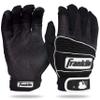 Franklin Sports Adult MLB Neo Classic II Series Batting Gloves, Black, Small view 1