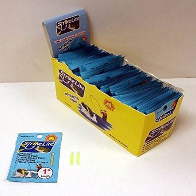 Ddi Strikelite Night Fishing 1" Glowstick With Clip- Lasts 12+ Hours(Pack Of 100)