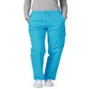 Adar Uniforms, Universal Scrubs for Women - Tapered Cargo Scrub Pants - 506 - Turquoise - S view 1