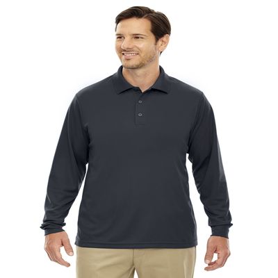 Ash City - Core 365 Men's Pinnacle Performance Long-Sleeve Piqu Polo L CARBON