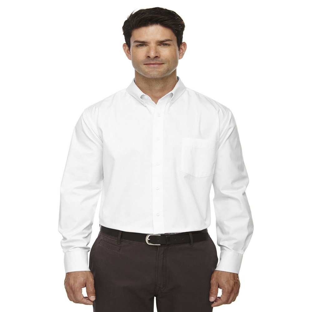 Ash City - Core 365 Men's Operate Long-Sleeve Twill Shirt XL WHITE