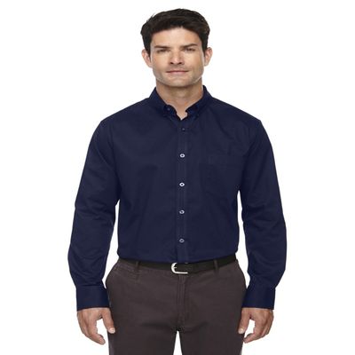 Ash City - Core 365 Men's Operate Long-Sleeve Twill Shirt 4XL CLASSIC NAVY