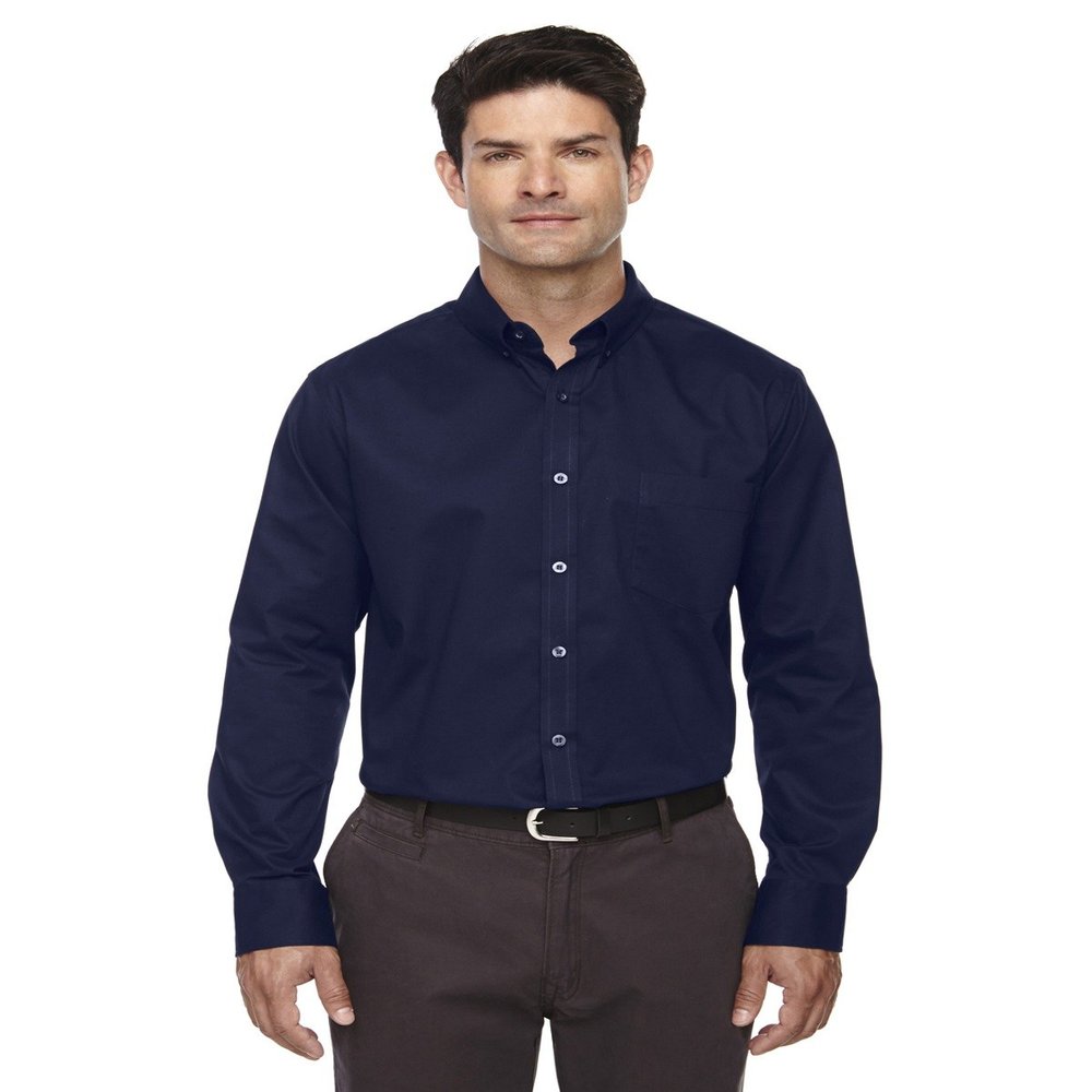 Ash City - Core 365 Men's Operate Long-Sleeve Twill Shirt 4XL CLASSIC NAVY