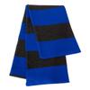 Sportsman - Rugby Striped Knit Scarf - SP02 - Royal/Charcoal view 1