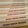 Burd Wood Works Hickory Lacrosse Attack Shaft view 4