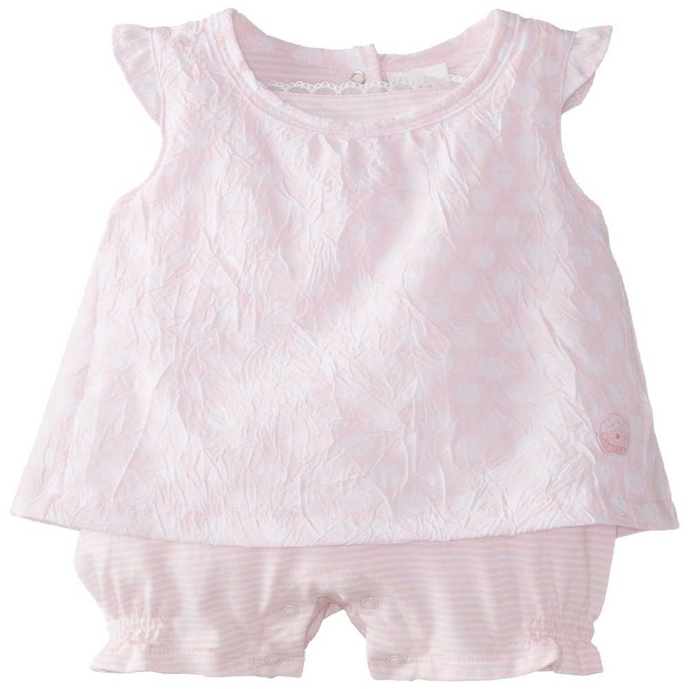 Absorba Baby-Girls Newborn Love Skirted Short Set, Pink Dot, 0-3 Months