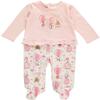 Disney ABSORBA Baby-Girls Newborn Bear Footie, Pink, 0-3 Months