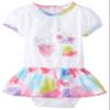Absorba Baby-Girls Newborn Jardin Playette Skirted Tutu, White/Print, 6-9 Months view 1
