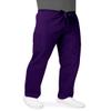 Adar Universal Unisex Scrubs - Drawstring Tapered Leg Scrub Pants - 504 - Purple - XL view 1