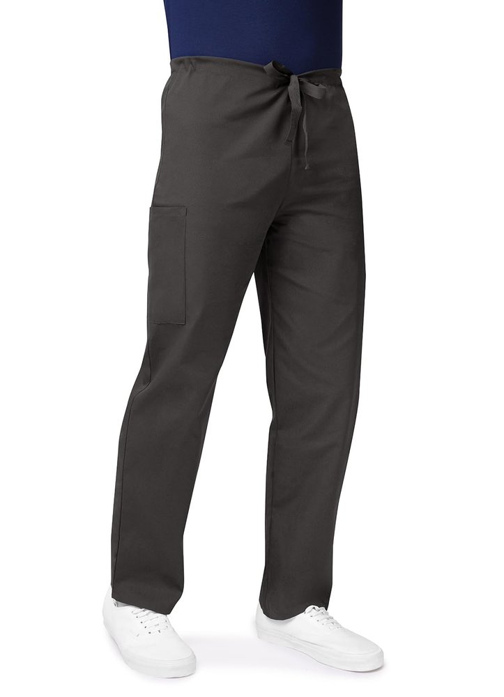 Adar Universal Unisex Scrubs - Drawstring Tapered Leg Scrub Pants - 504 - Pewter - L