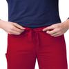 Adar Uniforms, Universal Unisex Scrubs - Drawstring Tapered Leg Scrub Pants - 504 - Red - XL view 4