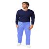 Adar Universal Unisex Scrubs - Drawstring Tapered Leg Scrub Pants - 504 - Ceil Blue - XXS view 1