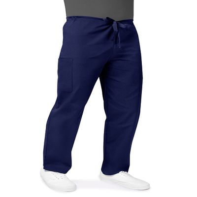 Adar Uniforms, Universal Unisex Scrubs - Drawstring Tapered Leg Scrub Pants - 504 - Navy - 4X