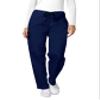 Adar Uniforms, Universal Unisex Scrubs - Drawstring Tapered Leg Scrub Pants - 504 - Navy - 4X view 4