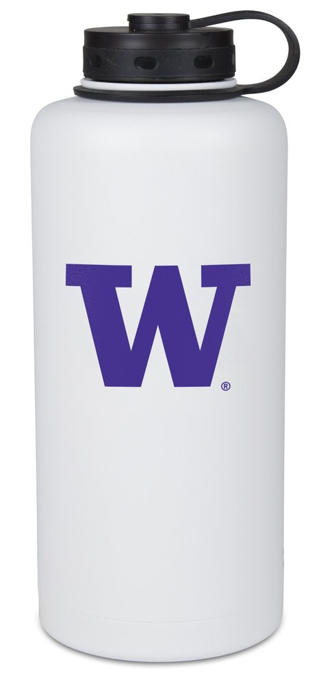 Pinemeadow Green NCAA Washington Huskies Doublewall Insulated Stainless Steel Bottle, 64-Ounce