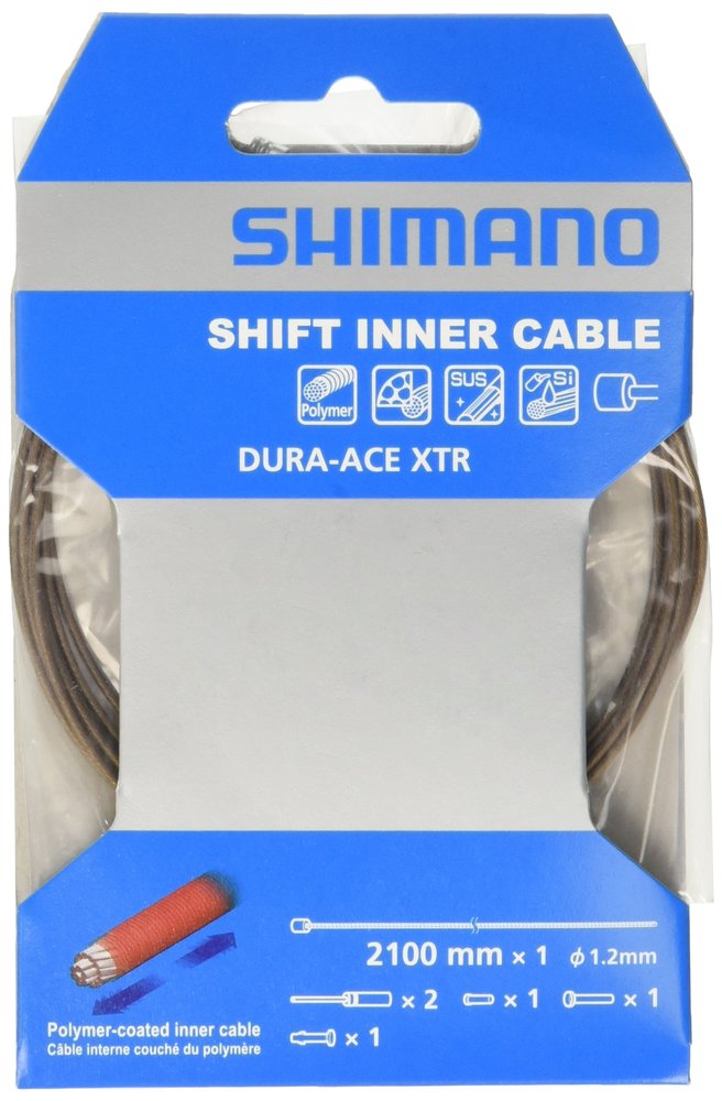 SHIMANO Dura-Ace Shift Cable Polymer Coated Grey 2016 Shift Cable/Cover