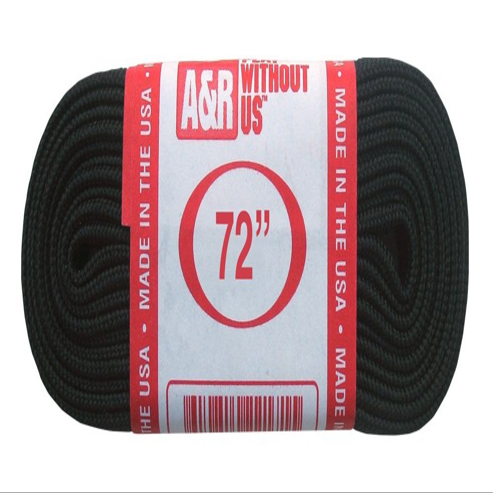A&R Sports Figure Skate Laces, Black, 112-Inch