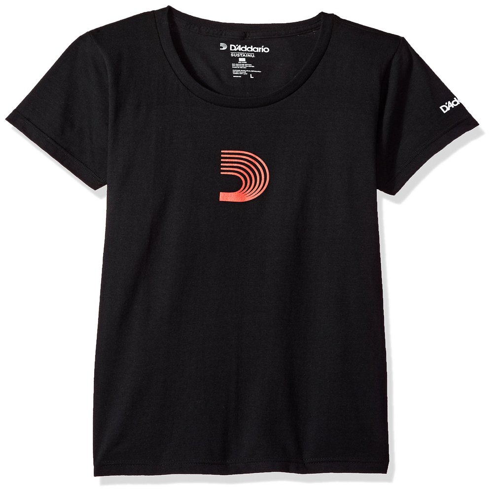 D'Addario DF91WS "D-Mark" Women's T-Shirt - Black - Small