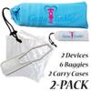 Gotta Tinkle! Portable Reusable Female Urination Device (Teal & White) view 1