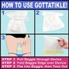Gotta Tinkle! Portable Reusable Female Urination Device (Teal & White) view 3