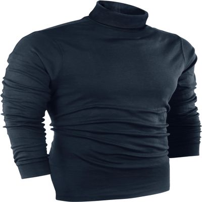 Utopia Wear Turtleneck Men Slim Fit UPF 50+ Lightweight Pullover Sweater Long Sleeves Top, XX-Large, Navy