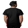 Adar Uniforms Universal Unisex Scrubs - V-Neck Tunic Top - 601 - Black - 4X view 2