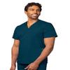Adar Uniforms Universal Unisex Scrubs - V-Neck Tunic Top - 601 - Caribbean Blue - XL view 1