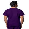 Adar Uniforms Universal Unisex Scrubs - V-Neck Tunic Top - 601 - Purple - 5X view 2