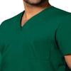 Adar Uniforms Universal Unisex Scrubs - V-Neck Tunic Top - 601 - Hunter Green - XL view 4