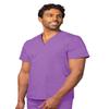 Adar Uniforms Universal Unisex Scrubs - V-Neck Tunic Top - 601 - Lavender - 2X view 1