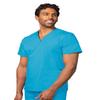 Adar Universal Unisex Scrubs - V-Neck Tunic Scrub Top - 601 - Turquoise - XS view 1