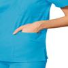 Adar Universal Unisex Scrubs - V-Neck Tunic Scrub Top - 601 - Turquoise - L view 4